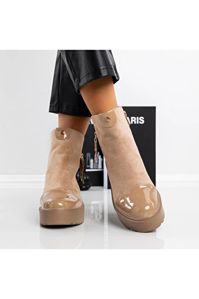 mei Γυναικείες Μπότες 3AH27 Μπεζ