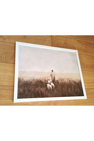 OEM Χριστιανική Εικονογράφηση Πίνακας Ο ΙΗΣΟΥΣ και το Χαμένο Πρόβατο 53 x 43 ...