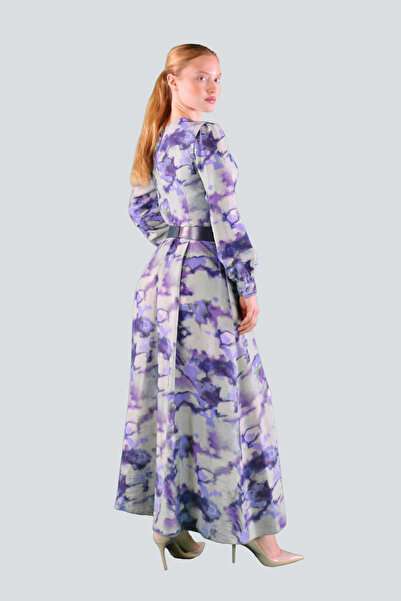 IDYL Belted patterned dress