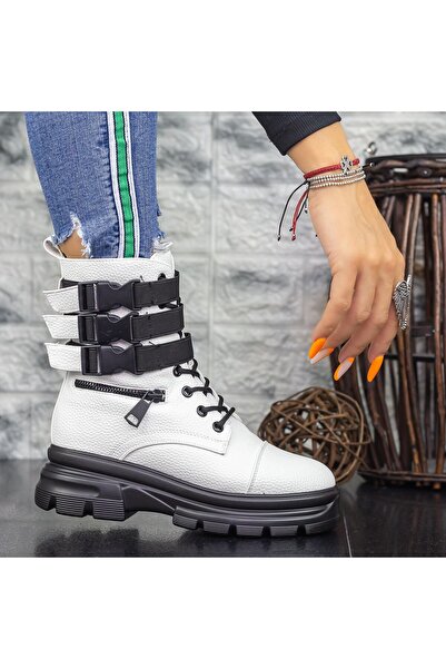 mei Women's Boots 2MX367 Black-White