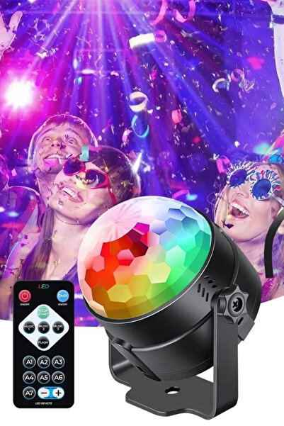 Arfseb Kumandalı Oynar Başlıklı RGB Disko Topu