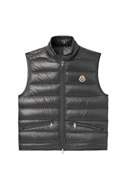 Moncler Gui Slim-Fit Logo Appliqued Quilted Shell Feather Vest Mncl1548