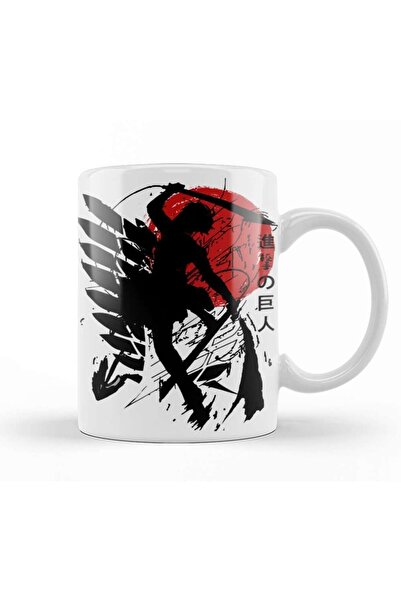 dekado Attack On Titan Levi Mug Glass Porcelain