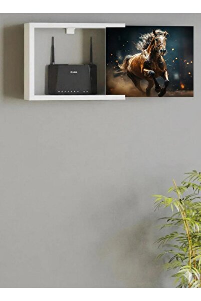 ERİK ATELİER DORU AT RESİMLİ DEKORATİF MODEM VE SİGORTA SAKLAMA KUTUSU KABLO ...