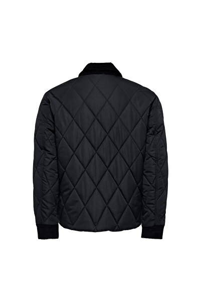 Only & Sons Johny Quilt Men's Black Coat (22034877-B)