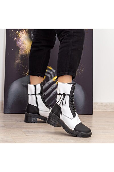 mei Women's Boots NX121 Black-White