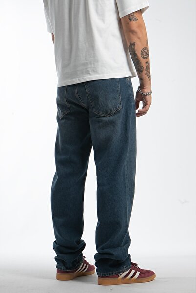 GRJ denim Shadow Fade Baggy Fit Blue Men's Jeans