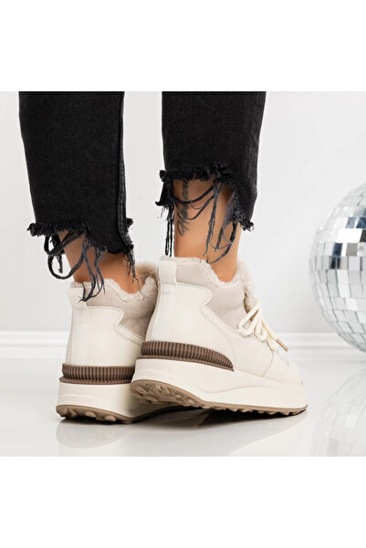 mei Γυναικείες Μπότες YC-1124-888 Κρεμ