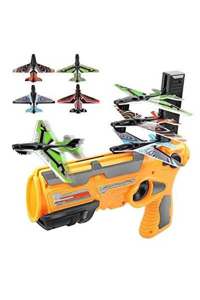 TOY GARDEN Catapult Airplane Toy Set with 4 Glider Planes - Outdoor Ejection ...