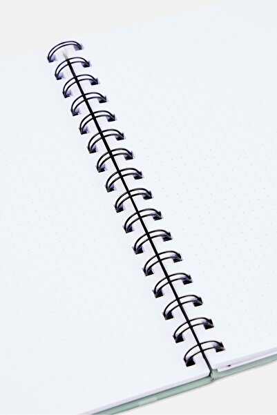 Muy Mucho Spiral Notebook With Stickers, Grey