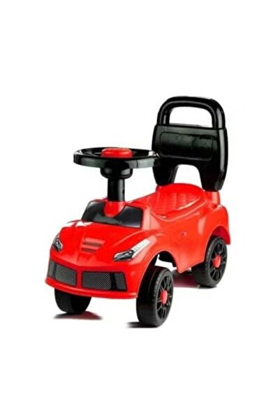 TOY GARDEN Stylish Red Ride-On Toy Car for Toddlers with Steering Wheel, Horn & Stickers