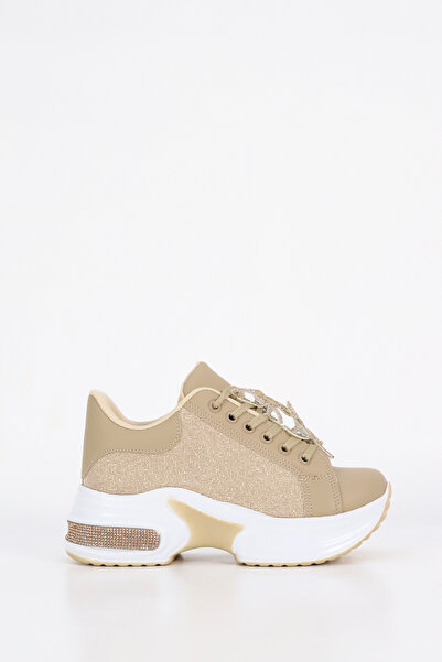 Mamito Ayakkabı Mdl 493 Butterfly Buckle Detail Lace-Up Sneakers