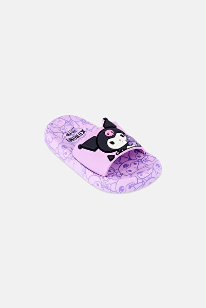 SANRIO Kuromi Toddlers Girl Stitch Slip On Slides, Multicolor