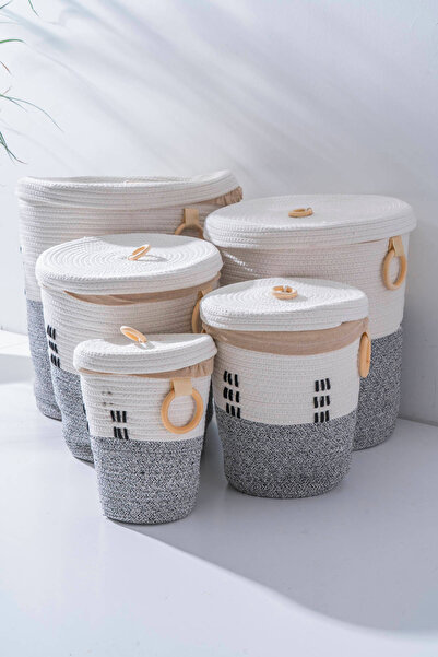 ACAR مجموعة سلال فيرا هاسير متعددة الأغراض مكونة من 5 قطع