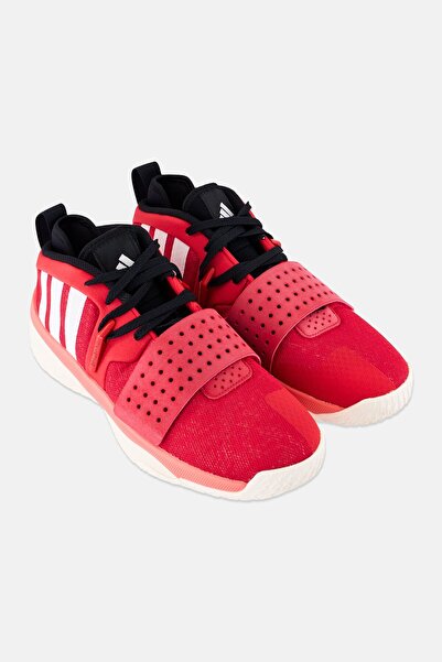 adidas Men Dame 8 Extply Lace Up Basketball Shoes, Red