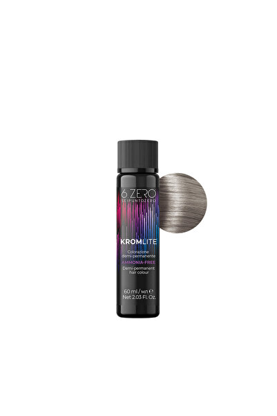 6.Zero Professional hair dye, demi-permanent ammonia-free Kromlite 9.01 Very Light Ash Blonde 60 ml