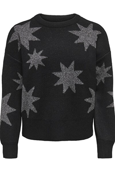 ONLY Rosie Ls O-Neck Glitter Women's Knitwear Sweater – Sparkling Crew Neck