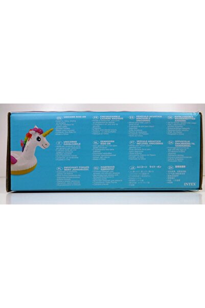 Intex Unicorn Pool Floater, 57561, Multicolor, Unicorn Ride-On, L