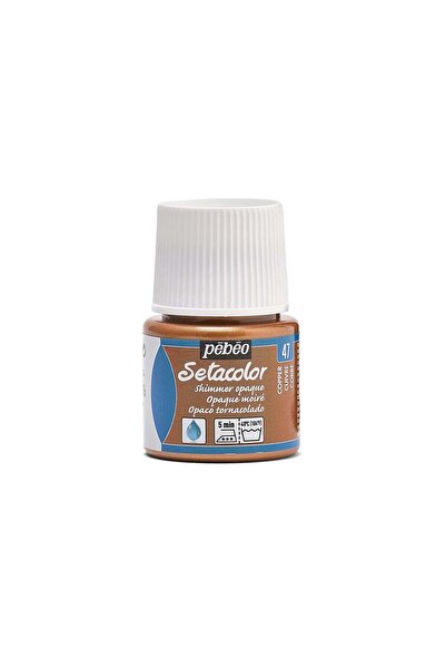 Pebeo Setacolor Opaque Fabric Paint – Shimmer Light Copper 45ml