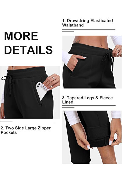 OEM Women's Breathable Long Sports Pants, Black 2XL