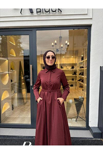 TERZİ DÜKKANI Td4515 Salve Women's Dress Burgundy