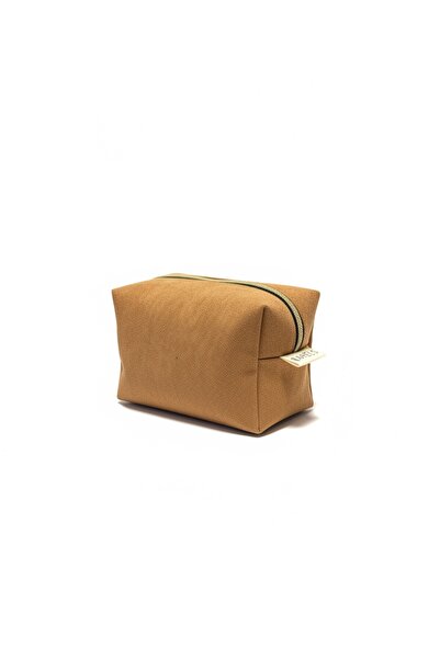 BAHELS Tan Suede Makeup Bag
