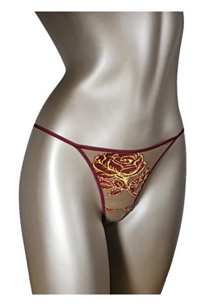 Ioana boutique Brown/Burgundy Tanga Panties