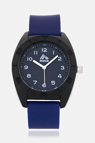 RBX Men P4393-24094021Silicon Strap Quartz Watch 35 mm, Navy