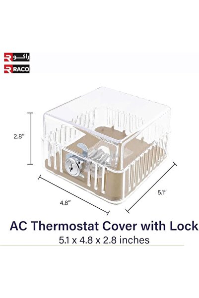 Raco AC Thermostat Cover with Lock BTG-EK (5)