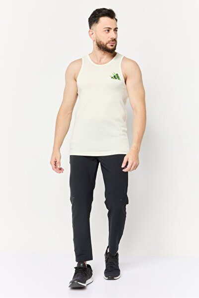 adidas Men Sportswear Fit Sleeveless Outdoor Vest, Off White