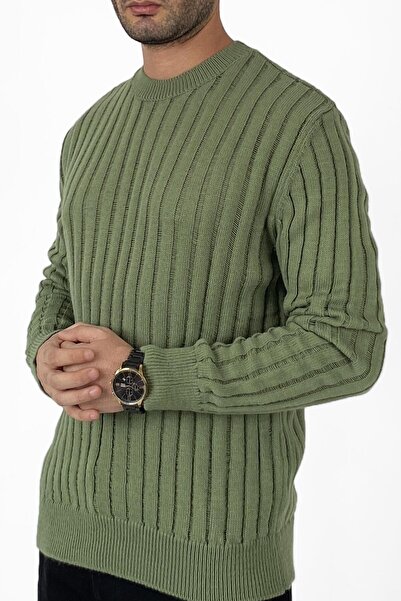 Alışveriş Sokağı supradimensionat Pulover tricotat guler rotund cu model în d...