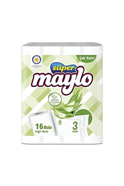 ARKO Maylo Towel 16 Pieces 3 Ply Aloe Vera 4 Pieces