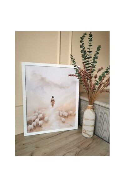 OEM Χριστιανική εικονογράφηση πίνακας 53cm x 43cm Λευκό