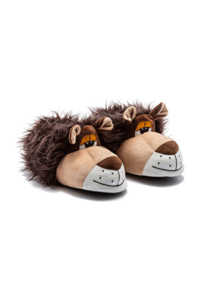 Twigy Lion Woman, Waiter Size Animal Slippers Brown 36/41