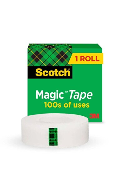 Scotch Magic Tape – 19 mm × 33 m (3/4 × 36 yd), Invisible Finish, 1 Roll/Box