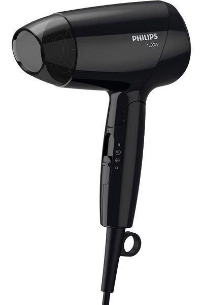 Philips Compact Hair Dryer, 1200W, Ionic Care, Black - BHC010/13