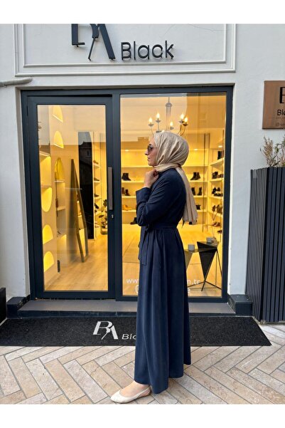 Miori TD4623 Γυναικείο φόρεμα με τσέπες Ινδικό