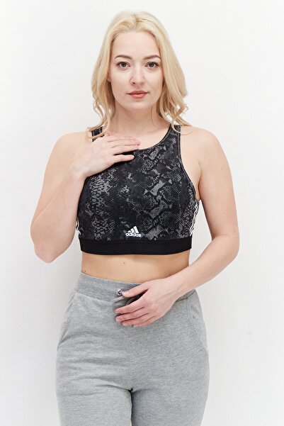 adidas Women Lightly Padded Brand Logo Sports Bra, Multicolor