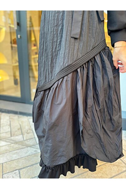 MissWhence 38831 Stitch Detail Women's Dress Black