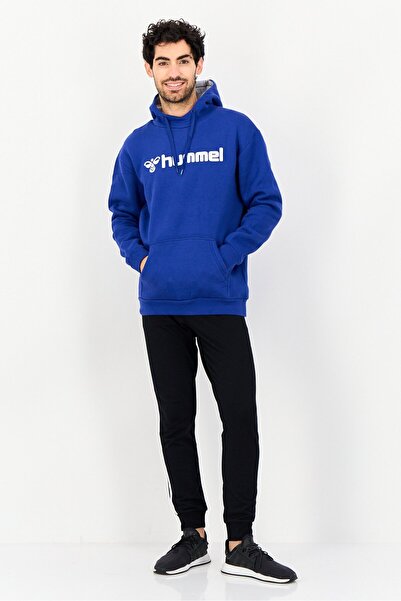 hummel Men Sportswear Fit Long Sleeve Outdoor Hoodie, Royal Blue