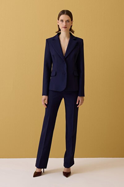 Jus De Pommes LACİVERT KADIN CEKET PANTOLON TAKIM