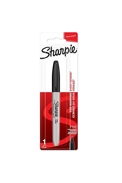 Sharpie Permanent Marker – Fine Tip, Black Ink, 1 Count