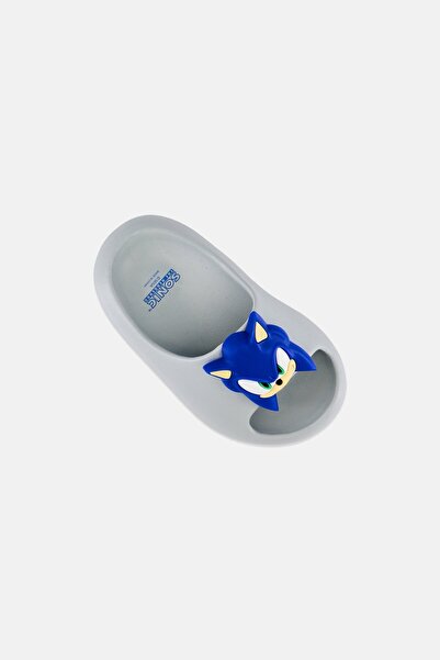 Sonic Kids Boy The Hedgehog Slip On Slides, Light Grey