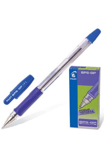 Pilot BPS-GP Ballpoint Pen – 0.7 mm Tip, Blue Ink, Box of 12
