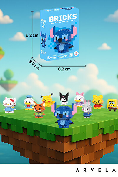 Arvela Bricks 2'li Set Rastgele Gönderim En Sevilenler - Mini Blocks Çift Figürleri