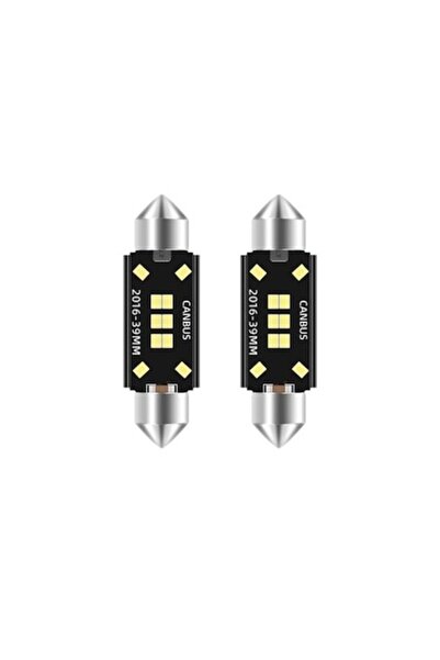 BZRSH Set de 2 becuri auto LED, C5W Festoon, 10 LED-uri SMD, Canbus fără erori, 39 mm,