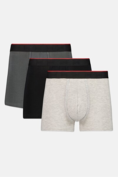 Tapout Men 3 Piece Brand Logo Boxer Briefs, Multicolor