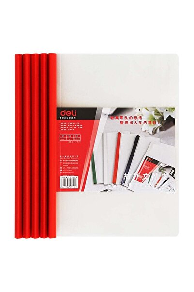 Deli Sliding Bar Report File – A4 Size, 15 mm Capacity, Clear