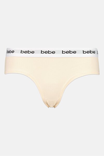 Bebe Women 3 Pieces Brand Logo Briefs, Multicolor