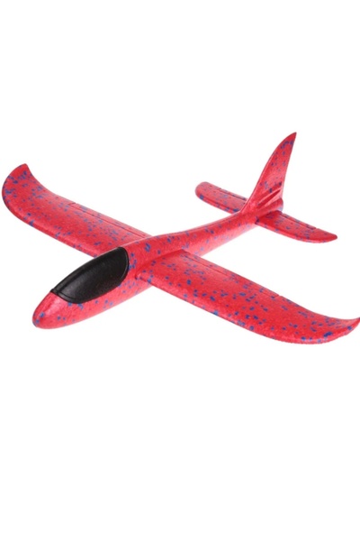Canjet 48Cm Kırmızı Epp Köpük Planörü Uçak Çocuk Oyuncak -Elle Atılan eğlenceli Oyuncak-Çocuk hediye